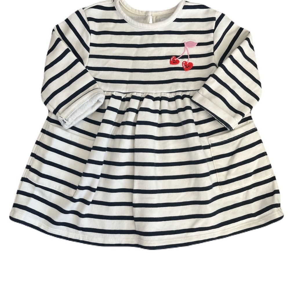 🩵 4/$20 Old Navy Striped Cherry Kids Dress